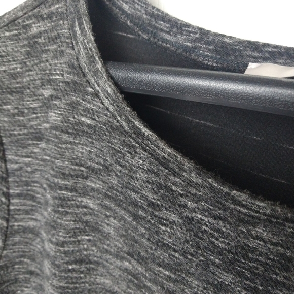 LOFT dark grey white heather designed straight dress. Size L - Picture 6 of 10